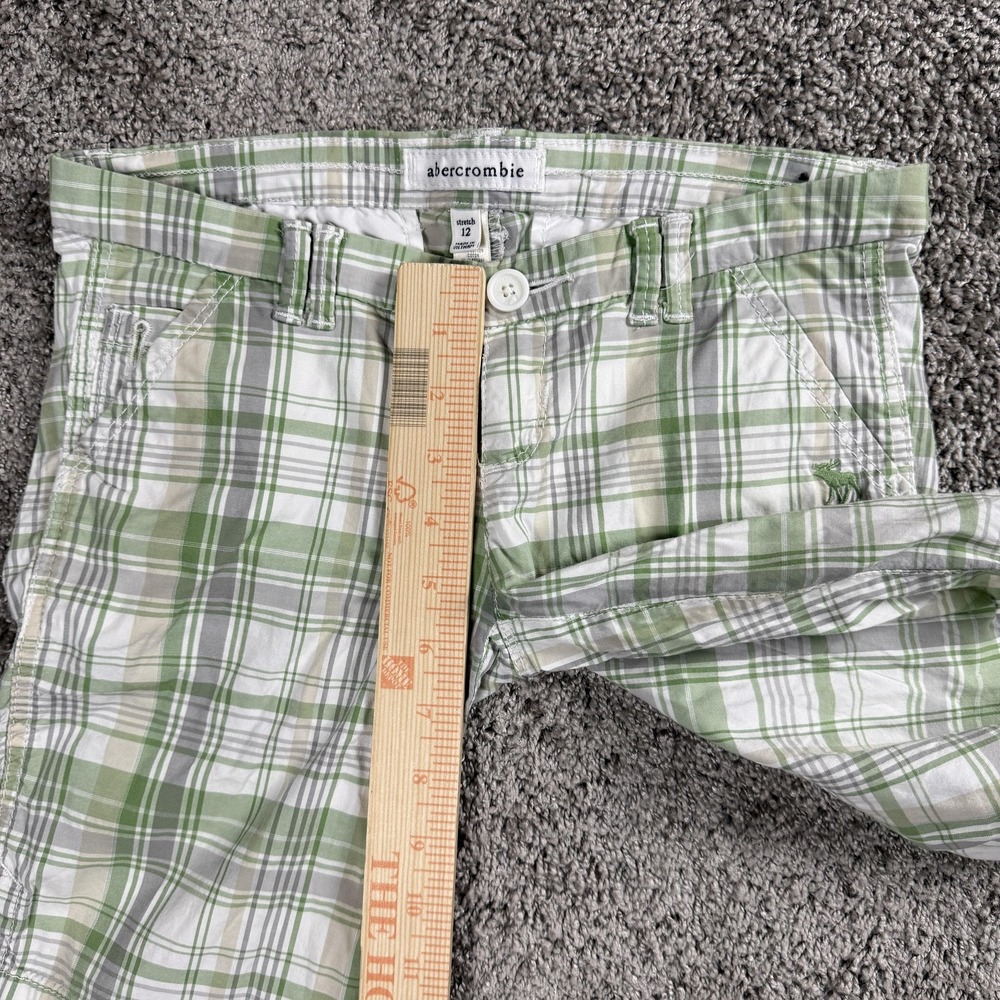 Y2K Abercrombie Girls Bermuda Shorts 12 Y2K Cotton Preppy Old Money 2000s - Picture 5 of 14